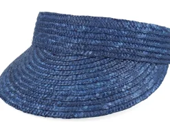 Straw Brim Shade Blue Visor - Seeberger