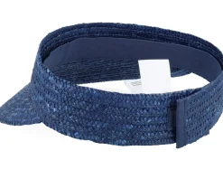 Straw Brim Shade Blue Visor - Seeberger