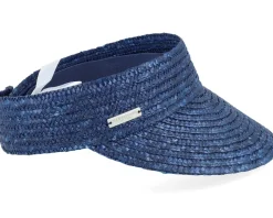 Straw Brim Shade Blue Visor - Seeberger