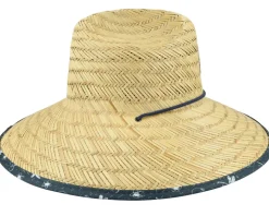 Straw Sunbucket P Bright White/Navy Blazer Straw Hat - Puma