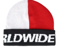 Street Block Beanie Red/White Cuff - HUF
