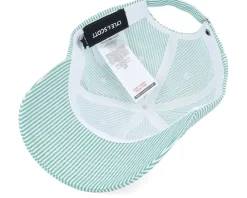 Stripe Baseball Cap Court Green/White Dad Cap - Lyle & Scott