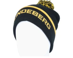 Stripe Beanie Black Pom - J.Lindeberg