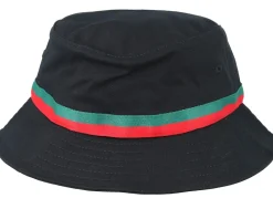 Stripe Black Bucket - Yupoong