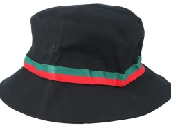 Stripe Black Bucket - Yupoong