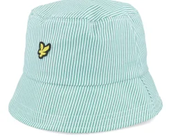Stripe Hat Court Green/White Bucket - Lyle & Scott