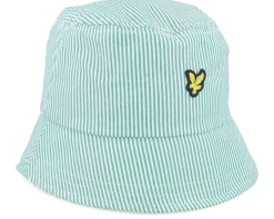Stripe Hat Court Green/White Bucket - Lyle & Scott