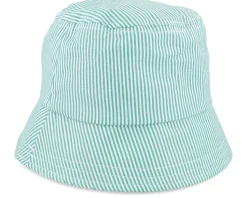 Stripe Hat Court Green/White Bucket - Lyle & Scott