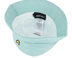 Stripe Hat Court Green/White Bucket - Lyle & Scott