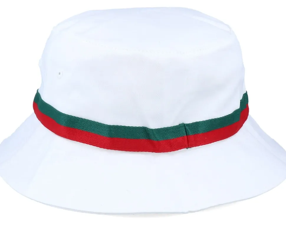 Stripe White Bucket - Flexfit