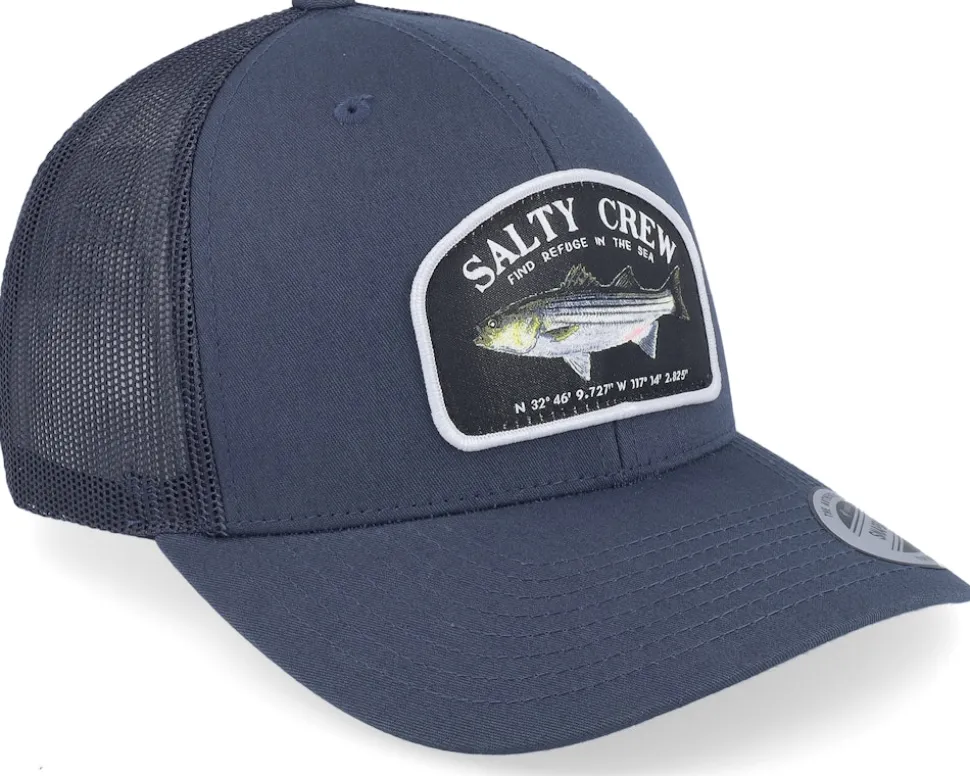 Striper Retro Navy Trucker - Salty Crew