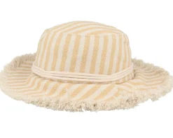 Stripy Fabric Linen Honey Bucket - Seeberger