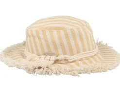 Stripy Fabric Linen Honey Bucket - Seeberger