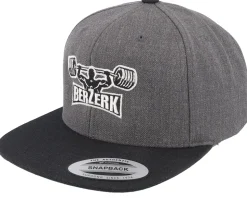 Strong Man Military Press Charcoal/Black Snapback - Berzerk