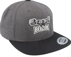Strong Man Military Press Charcoal/Black Snapback - Berzerk