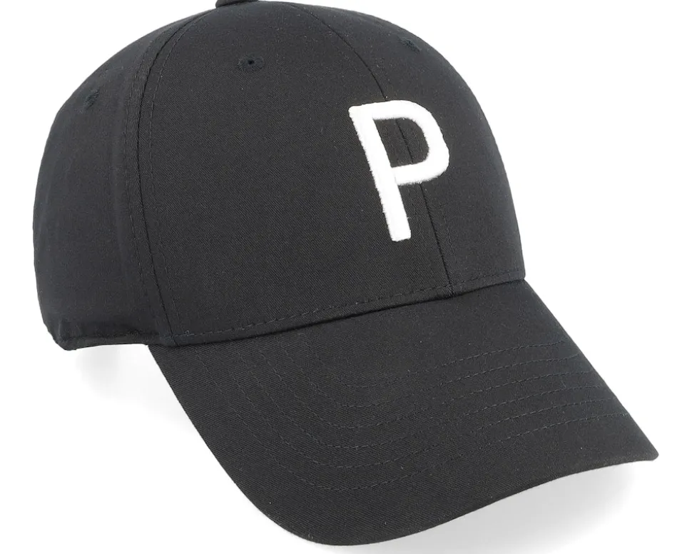 Structured P Cap Black/White Glow Adjustable - Puma