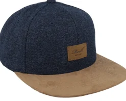 Suede Blue Speckle Snapback - Reell