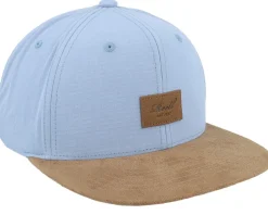 Suede Cap Fog Blue Mini Ripstop Snapback - Reell