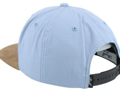 Suede Cap Fog Blue Mini Ripstop Snapback - Reell