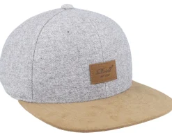 Suede Cap Grey Tweed Snapback - Reell