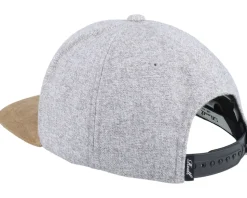 Suede Cap Grey Tweed Snapback - Reell