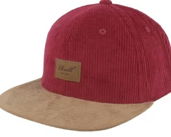 Suede Cap Root Beer Corduroy Snapback - Reell