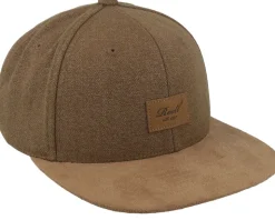 Suede Latte Brown Snapback - Reell