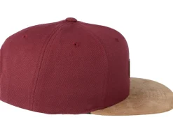 Suede Maroon Snapback - Reell