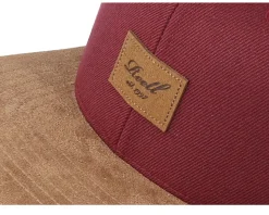 Suede Maroon Snapback - Reell