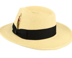 Summer C-crown Fedora Natural Straw Hat - Jaxon & James