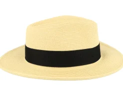 Summer C-crown Fedora Natural Straw Hat - Jaxon & James