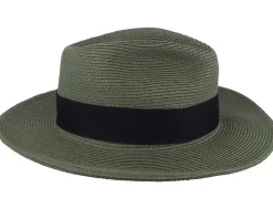Summer C-crown Straw Hat Olive Fedora - Jaxon & James
