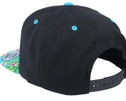 Summer Neon Flamingo Black/Aqua Snapback - Iconic