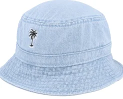 Summer Palm Logo Blue Denim Bucket - Iconic