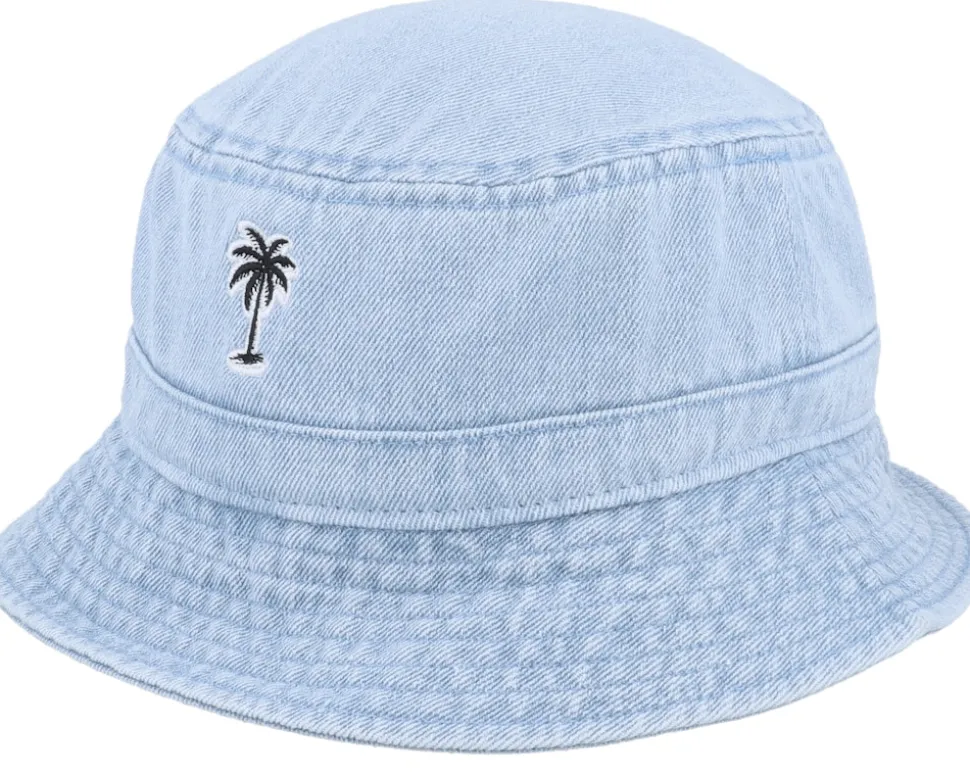 Summer Palm Logo Blue Denim Bucket - Iconic