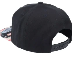 Summer Palm Tree Logo Black/Floral Snapback - Iconic