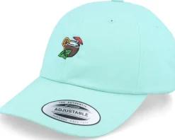 Summer Pina Coco Nut Drink Diamond Blue Dad Cap - Iconic