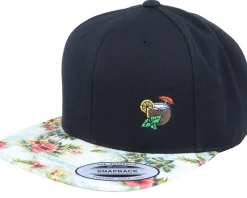 Summer Pina Coco Nut Drink Black/Floral Snapback - Iconic