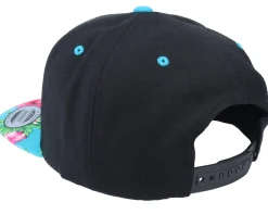 Summer Space Invasion Black/Aqua Snapback - Iconic