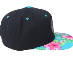 Summer Space Invasion Black/Aqua Snapback - Iconic