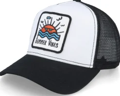 Summer Vibes Sunset Patch White/Black Trucker - Iconic