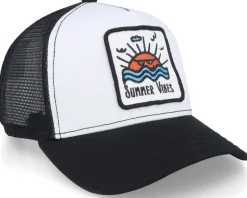 Summer Vibes Sunset Patch White/Black Trucker - Iconic