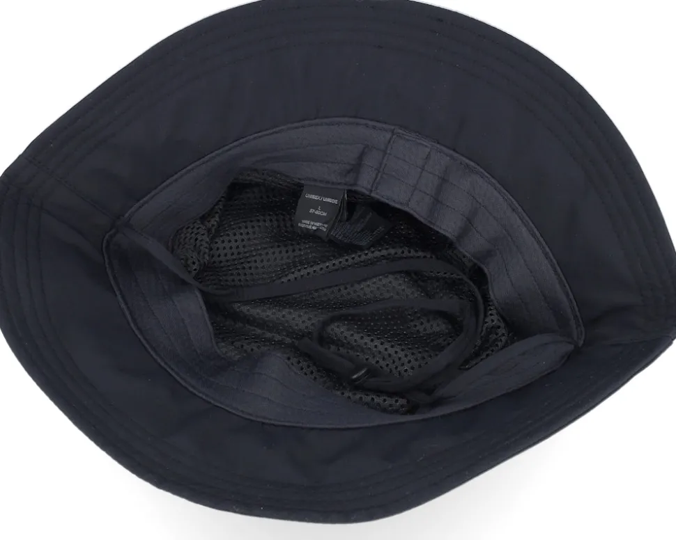 Sun Hat Black Bucket - Jack Wolfskin