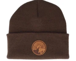 Sun Mountain Top Patch Brown/Chocolate Beanie - Wild Spirit