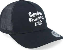 Sunday Running Club Black A-frame Trucker - Iconic