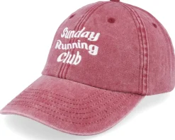 Sunday Running Club Washed Red Dad Cap - Iconic