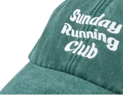 Sunday Running Club Washed Green Dad Cap - Iconic