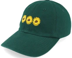 Sunflowers Embroidery Dark Green Dad Cap - Iconic