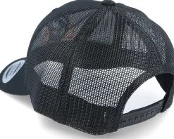 Sunset Fish Logo Black Trucker - Skillfish