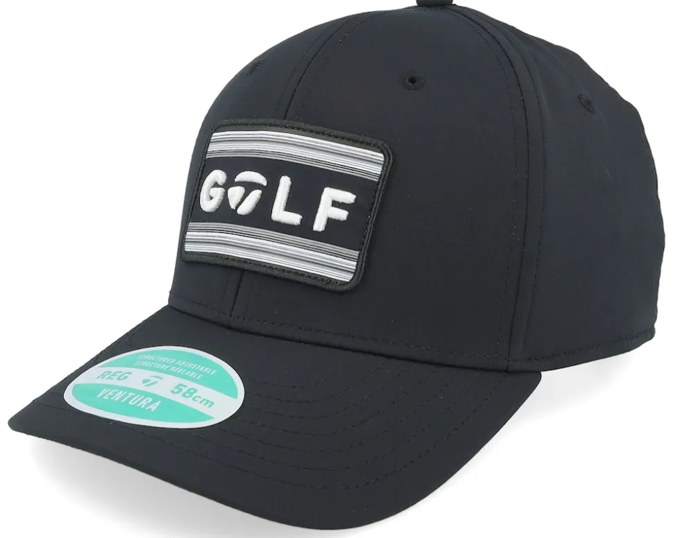 Sunset Golf Hat Black Adjustable - Taylor Made
